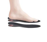 delr Plantillas de zapatos para hombre, 5 capas de tamaño seleccionable, elevaciones ajustables con cojín de aire, almohadilla de aire, almohadilla de talón cómoda para mujeres, hombres, niños, niñas,