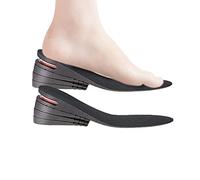 delr Plantillas de zapatos para hombre | Plantilla de 5 capas de altura ajustable con cojín de aire | Comodidad de apoyo y almohadilla transpirable para calzado deportivo, zapatos de tela