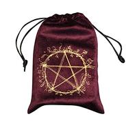 Delr Tarot mágico de terciopelo , bolsa con cordón de tamaño ideal para tarot bolsas con cordón bolsas bolsa de joyería bolsas tamaño tarjeta tarot cordón adivinación joyas I bolsa regalo viaje