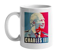 delr Taza con bandera del rey Carlos III del Reino Unido,Los coleccionistas felicitan la Copa 2022 - Celebrando a Su Majestad el Rey Carlos III por su ascenso al trono, Dios salve al rey