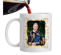 delr Taza Rey III | Taza de café caliente memorable Charles,Tazas de café de cerámica de 350 ml 2023 Taza de coronación Su majestad real Felicitaciones con la taza para la celebración
