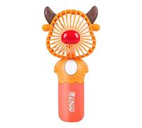delr Ventilador de viaje de dibujos animados - Ligeros ventiladores portátiles silenciosos alimentados por batería para niñas a la moda, mujeres, hombres, interiores y exteriores