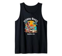 Delray Beach Florida - Divertido diseño de Esqueleto en el Sol Caliente Camiseta sin Mangas