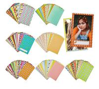 Delsen Pegatina para marco de fotos, diseño de minipelícula colorida y divertida para Fujifilm Instax Mini 9/8/7S/70/26/50S/90 Polaroid