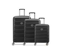 Delsey Meteor_Parent, Negro , 3-Piece Set (Small, Medium, Large), Equipaje duro