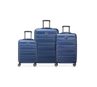 Delsey Paris Air Armour 4 ruedas Juego de maletas 3 piezas Con asa expansible azul