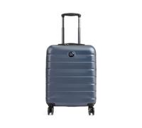Delsey Paris Air Armour Maleta con 4 ruedas azul oscuro, fibra sintética, 40 x 55 x 20cm