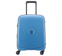DELSEY Paris - Belmont Plus - Maleta de Cabina Rígida Fabricada con Material Reciclado y Reciclable 55x40x20 cm - 33 L - S - Azul Zinc