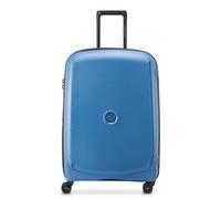 DELSEY Paris - Belmont Plus - Maleta de Mano Rígida Material Reciclado y Reciclable 70x47x31 cm - 80 L - L - Azul Zinc