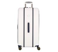Delsey Paris Cadence 4 ruedas Trolley 80 cm Con asa expansible blanco