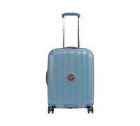 Delsey Paris Carrousel Slim Line Maleta con 4 ruedas azul-gris, policarbonato, 40 x 55 x 20cm