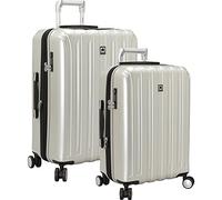 DELSEY Paris Equipaje expandible rígido de Titanio con Ruedas giratorias, Silver, 2-Piece Set (21/25), Equipaje expandible rígido de Titanio con Ruedas giratorias