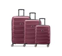 DELSEY Paris Juego de Maletas de 3 Piezas para Hombre y Mujer | Carros de Viaje 50 x 29,5 x 78 cm, Material de policarbonato Resistente | Extensible y Mango telescópico | Serie Meteor