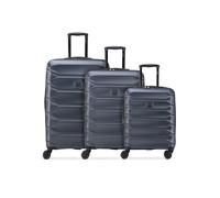 Delsey Paris Meteor 4 ruedas Juego de maletas 3 piezas Con asa expansible azul