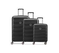 Delsey Paris Meteor 4 ruedas Juego de maletas 3 piezas Con asa expansible gris