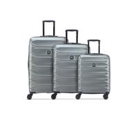 Delsey Paris Meteor 4 ruedas Juego de maletas 3 piezas Con asa expansible gris