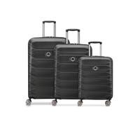 Delsey Paris Meteor 4 ruedas Juego de maletas 3 piezas Con asa expansible gris