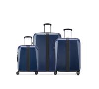 Delsey Paris Promenade hard 2.0 juego de maleta cabina mediana y grande. Azul