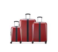 Delsey Paris Promenade hard 2.0 juego de maleta cabina mediana y grande. Rojo
