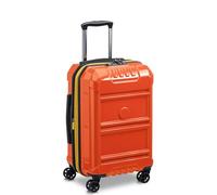 DELSEY PARIS Rempart Hardside - Equipaje expandible con Ruedas giratorias, Orange, 19" Carry-On, Resistente