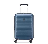 DELSEY PARIS - SEGUR 2.0 - Maleta de Cabina Rígida Slim - 55x40x20 cm - 35 L - S - Azul