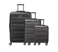 Delsey Paris Air Armour 4 ruedas Juego de maletas 3 piezas con pliegue de expansión azul