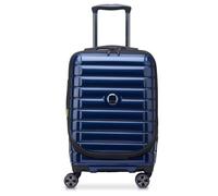 Delsey Paris Shadow 5.0 - Trolley de cabina con 4 ruedas y bolsillo delantero S 55 cm expandible USB (azul marino)
