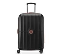 DELSEY PARIS St. Tropez Equipaje rígido expandible con Ruedas giratorias, Black, Checked-Medium 24 Inch, St. Tropez Hardside Equipaje expandible con Ruedas giratorias