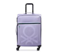 Delsey Paris x United Colors of Benetton - Color Block - Maleta flexible, lavanda, large