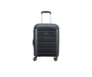 DELSEY Trolley cabina rígida 55 x 40 x 20 cm ampliable 4 ruedas Binalong - Negro