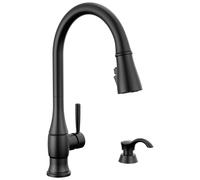 Delta 19831Z-BLSD-DST - Grifo de cocina de madera de avellana, color negro mate