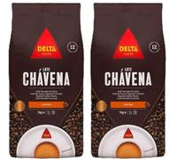 Delta Cafe Lote Chavena - 1 Kg - grano - Portugal (Mescla Torrefacto, 2 x 1 Kg)