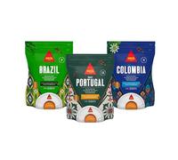Delta Cafés - Café Molido - Pack de 3 Orígenes del Mundo - Colombia, Brasil y Portugal - 3 x 220 g - Intensidades 8 a 12 - Tueste Natural - Aromas Equilibrados con Notas Cítricas, Dulces y de Cacao