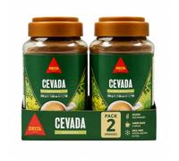 Delta Cafés Cevada Solúvel - Pack 2 Botes de 200 g - Cebada Soluble para Bebida Caliente - Alternativa al Café - 50 Tazas por Bote - 400 g