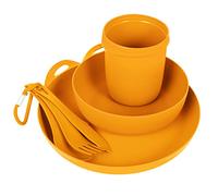 Delta Camp Set (Bowl, Plate, Mug, Cutlery) Color: naranja