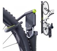 Delta Cycle - Soporte de pared para bicicleta con protector de pared para neumáticos - Soporte vertical para bicicleta soporta hasta 100 libras - Diseño de gancho vertical totalmente ajustable que