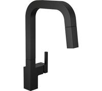 Delta Faucet 19825LF-BL Junction - Grifo de cocina de una sola manija, extraíble, negro mate
