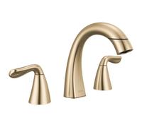 Delta Faucet Arvo 35840LF-CZPD - Grifo de baño desplegable para lavabo de baño, grifo de baño con rociador extraíble, grifo de baño de 3 agujeros, bronce champán