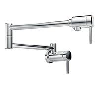 Delta Faucet Contemporary Wall-Mount Pot Filler Faucet, Chrome 1165LF