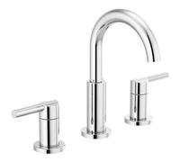 Delta Faucet Nicoli - Grifo de baño generalizado cromado, grifo de baño de 3 agujeros, grifo de lavabo de baño, montaje de drenaje, cromado 35749LF