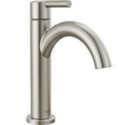 Delta Faucet Nicoli Single Hole Bathroom Faucet Brushed Nickel, Single Handle Bathroom Faucet, Drain Assembly, Stainless 15749LF-SS