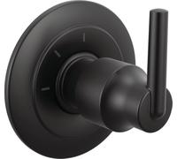 Delta Faucet T11859-BL Trinsic - Desviador de 2 puertos (3 ajustes), color negro mate