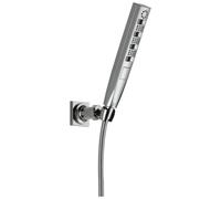 Delta Faucet Tetra H2Okinetic - Ducha de Mano Portatil con Manguera, Cabezal de Ducha de Mano Cromado, Ducha de Mano, Cabezal de Ducha Desmontable, Lumicoat Chrome 55140-PR