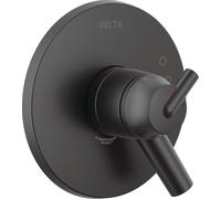Delta Faucet Trinsic Serie 17 Kit de ajuste de válvula de ducha de doble función, negro mate T17059-BL (válvula no incluida)