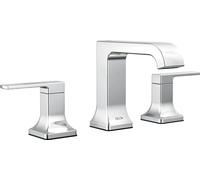 Delta Faucet Velum 3539LF-MPU - Grifo de baño de 3 agujeros, llave de baño cromada, grifo de baño de 2 manijas, montaje de drenaje emergente, cromado