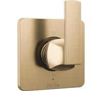 Delta Faucet Velum Gold - Kit de moldura desviadora de 6 ajustes, kit de válvula desviadora, desviador de ducha dorado, bronce champán T11937-CZ (válvula no incluida)