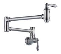Delta grifo 1177lf-ar soporte de pared Pot Filler Grifo, inoxidable ártico
