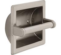 Delta grifo 45072-sn empotrable papel soporte w/bordes biselados, níquel satinado