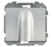 Delta Iris Tapa para mecanismo salida cables (Plateado, Plástico)