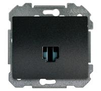 Delta Iris Toma de teléfono RJ11 (Negro)